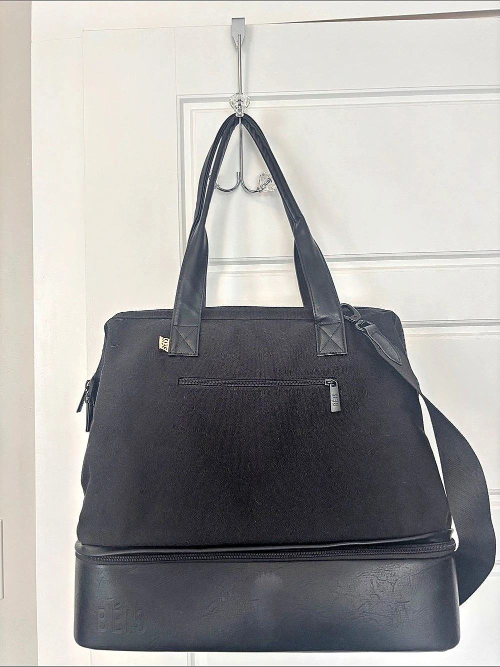 Beis Mini Weekender Black Travel Bag